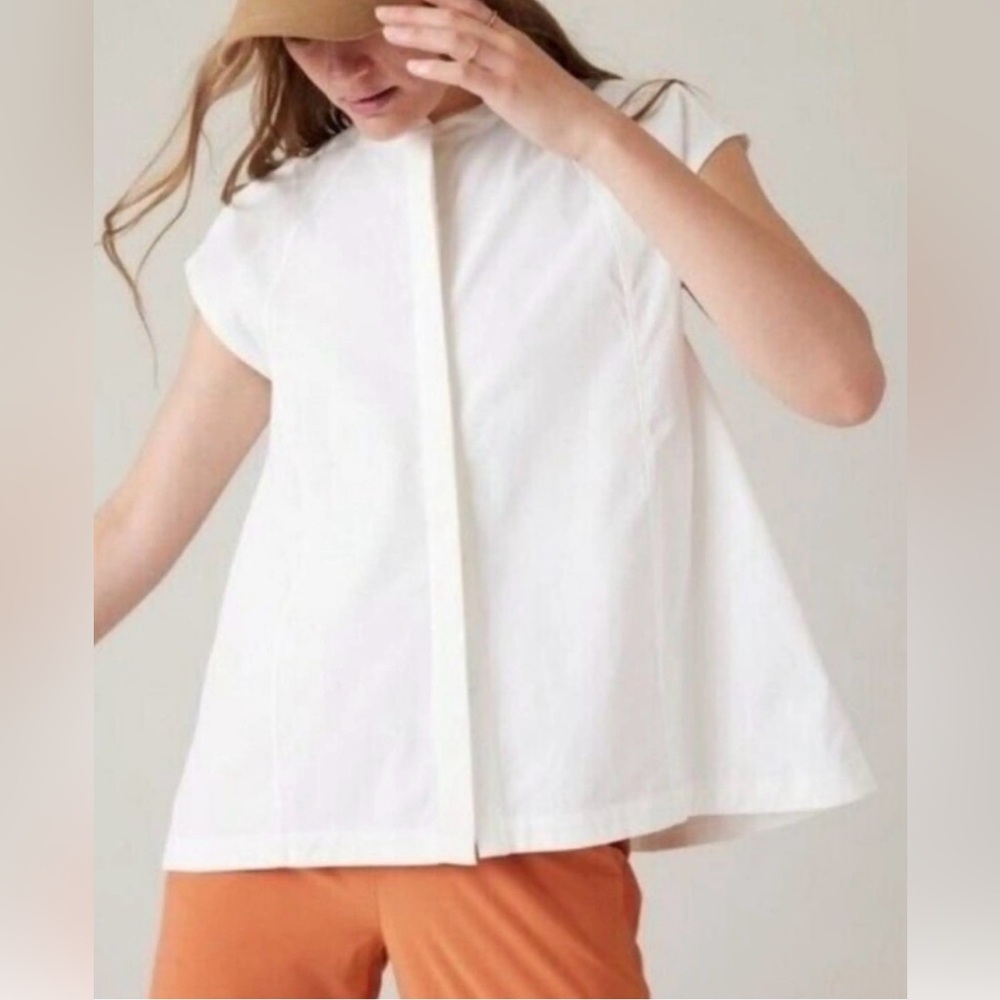 NWOT ATHLETA Women's Performance Poplin Popover